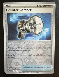Counter Catcher 160/182 Pokemon Paradox Rift Uncommon Card Reverse Holo NM - Image 1