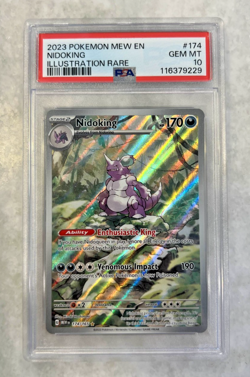 Pokemon Nidoking 174/165 2023 S&V 151 Illustration Rare Card - PSA 10 GEM MINT - Image 1