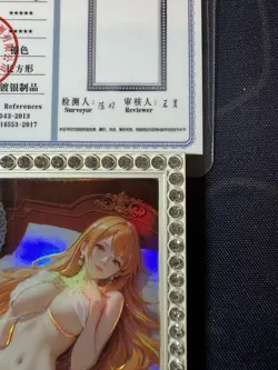 Nami Diamond Card Silver Metal Beautiful Waifu Doujin Case Prize One Piece - Image 3