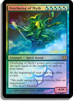 Damaged, English MTG Foil Overbeing of Myth - Foil - Prerelease Promo Pre-Releas - Image 1