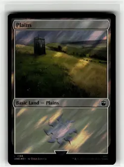 PLAINS (1156) (SURGE FOIL) Doctor Who SURGE FOIL #1156 WHO(NM+)(MTG) - Image 1