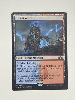 MTG Steam Vents - Guilds of Ravnica (GRN) #257 LP - Image 1