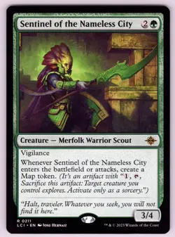 Sentinel of the Nameless City R The Lost Caverns of Ixalan # 211 NM Normal - Image 1