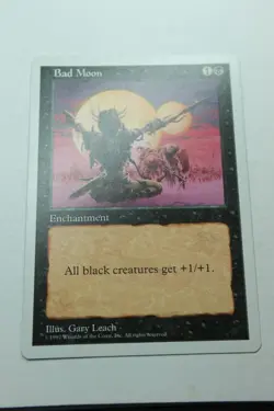MTG Bad Moon x1- -Fifth Edition-Lightly Played - Image 1