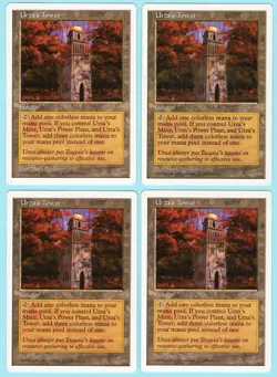 Urza's Tower x4 4x 1997 MTG Core Set 5th Edition PLAYSET Land SP - NM AZ1 - Image 1