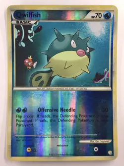 Qwilfish 50/123 Heartgold & Soulsilver Reverse Holo - Pokemon TCG English MP - Image 1