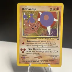 Pokemon TCG: Neo Discovery - Hitmontop 3/75 Holo Rare WOTC HP - Image 1
