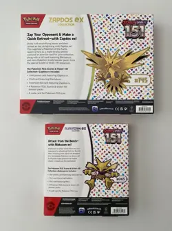 Pokemon TCG Alakazam EX and Zapdos EX Collection Scarlet & Violet 151 - Image 2
