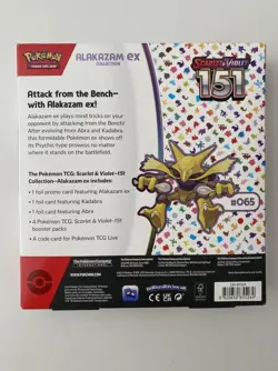 Pokemon TCG Alakazam EX and Zapdos EX Collection Scarlet & Violet 151 - Image 5