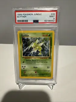 PSA 9 - 1999 POKEMON JUNGLE #26 SCYTHER - Image 1