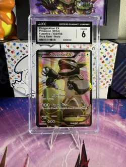 2014 POKEMON XY FLASHFIRE #103 FULL ART/KANGASKHAN EX CGC 6 - Image 1