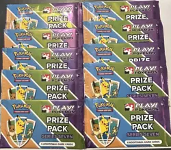 Play Pokemon Prize Pack Series 7 Booster Packs New lot of 10 - Image 1