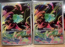Bulbasaur 133/132 Mega Evolution Illustration Rare Pokemon Stamped Sealed X 2 - Image 1