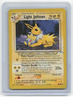 2000 Pokemon TCG Light Jolteon Neo Destiny #48/105 Damaged - Image 1