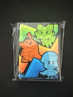 Pokemon TCG Paldea Evolved Protective Sleeves Pack of 65 New Paldean Starters - Image 1