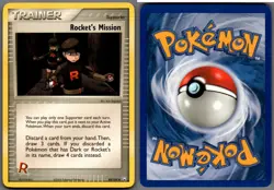 2004 Pokemon, EX Team Rocket Returns, #88/109 Rocket's Mission, Uncommon - Image 1