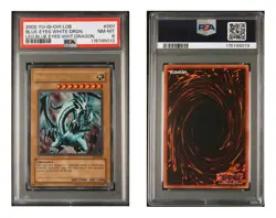Blue-Eyes White Dragon LOB-001 PSA 8 Yu-Gi-OH! - Image 1