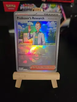 Pokemon Card Professor's Research (Poke Ball) #123 Prismatic Evolutions English - Image 1