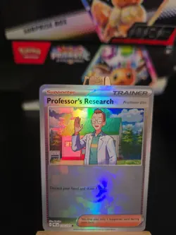 Pokemon Card Professor's Research (Poke Ball) #123 Prismatic Evolutions English - Image 2