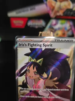Pokemon Card Iris's Fighting Spirit #180 Journey Together Holo English - Image 2
