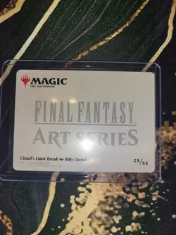 Cloud's Limit Break Art Card (Gold-Stamped Signature) Art Series: Final Fantasy - Image 2