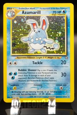 Pokemon TCG Card - Azumarill 2/111 Neo Genesis Holo Rare - Image 1