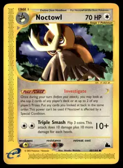 Noctowl 040/144 Skyridge Pokemon Card WoTC E-Reader - Image 1