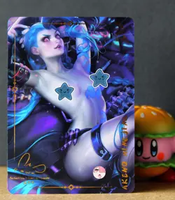ACG VERY Sexy Card - Jinx relaxing - League of Legends - Foil waifu O-O - Image 1