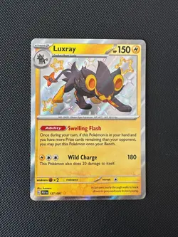 Luxray 137/091 Paldean Fates Pokemon TCG Card Shiny Vault NM - Image 1