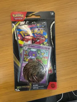 Pokemon Mega Evolution Sleeved Booster Pack With Promo Card & 1 Pokemon Coin New - Image 1