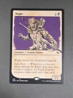 Magic the Gathering MTG Wight (316) Adventures in the Forgotten Realms NM - Image 1