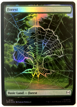 MTG Forest (Foil) Marvel's Spider-Man 193 NM - Image 1