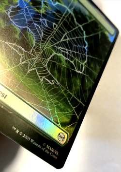 MTG Forest (Foil) Marvel's Spider-Man 193 NM - Image 3