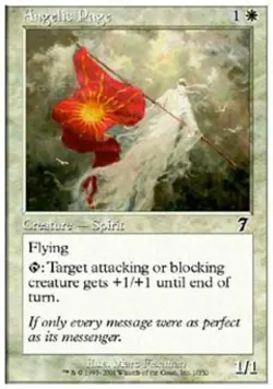 Angelic Page - Light Play MTG 7th Edition - Image 1