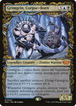 1x - Grimgrin, Corpse-Born - Showcase #41 - Multiverse Legends - NM MTG - Image 1