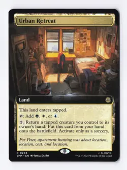 Urban Retreat (Extended Art) 0283 (R) MTG Marvel's Spider-Man (SPM) - Image 1