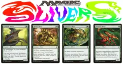 4x (1/ea) - Sliver GREEN Lot 1 - Time Spiral Remastered - CUC NM MTG - Image 1