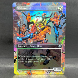 2025 MTG MARVEL'S SPIDER-MAN BORDERLESS WEB-WARRIORS 0203 FOIL (UNCOMMON) - Image 1