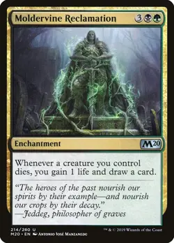 1x - Moldervine Reclamation - #214 - Core Set 2020 - CUC NM MTG - Image 1