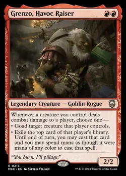 🧙Grenzo, Havoc Raiser R 0213 FOIL M3C MH3 Modern Horizons 3 MTG - Image 1