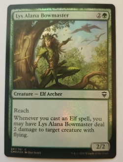 1x Lys Alana Bowmaster FOIL Commander Legends MTG Magic the Gathering NM - Image 1