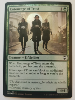 1x Entourage of Trest FOIL Commander Legends MTG Magic the Gathering NM - Image 1