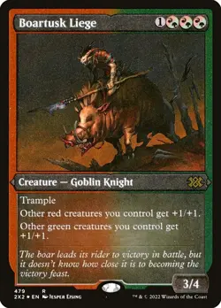 1x - Boartusk Liege - ETCHED FOIL #479 - Double Masters 2022 - NM MTG - Image 1