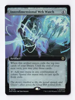 Interdimensional Web Watch (Extended Art Foil) (R) MTG Marvel's Spider-Man (SPM) - Image 1