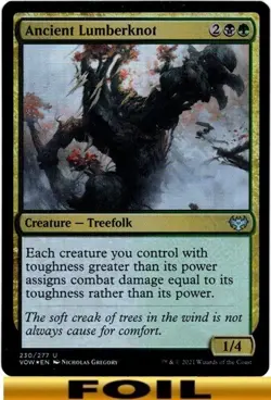 1x - Ancient Lumberknot - FOIL #230 - Innistrad: Crimson Vow - CUC NM MTG - Image 1