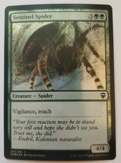 1x Sentinel Spider FOIL Commander Legends MTG Magic the Gathering NM - Image 1