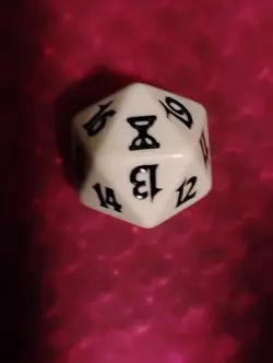 Mtg TIME SPIRAL - WHITE d20 SPINDOWN DICE DIE MTG rare HTF - Image 1