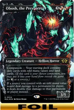 1x - Obosh, the Preypiercer - FOIL SHOWCASE #54 - Multiverse Legends - NM MTG - Image 1