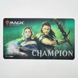 Official Ultra Pro Liliana and Gideon 2019 Champion Playmat War of the Spark MTG - Image 1