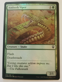1x Ambush Viper FOIL Commander Legends MTG Magic the Gathering NM - Image 1